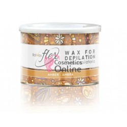 Ceara la cutie Italwax FLEX cu CHIHLIMBAR (AMBER), de unica folosinta, 400 ml